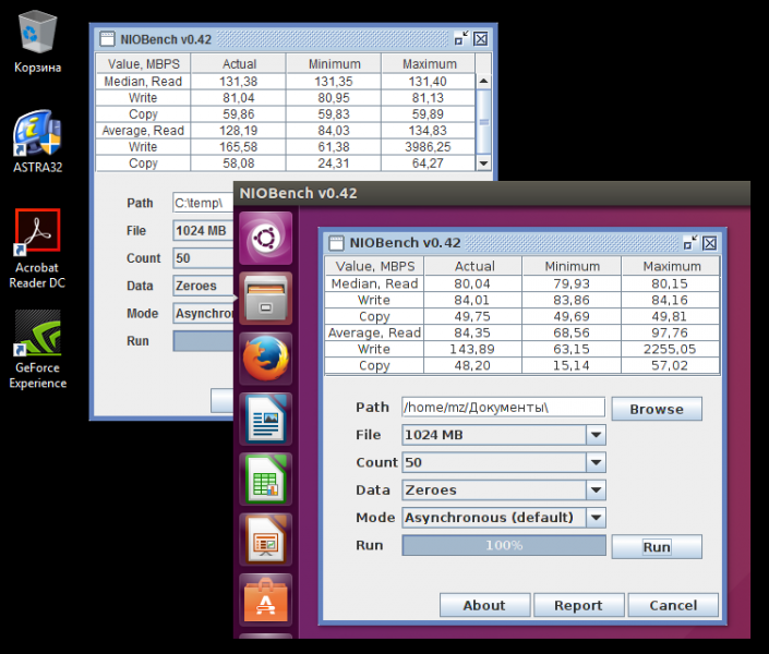 Ubuntu vs Windows в дисковых операциях