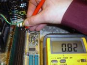 Напряжения на 7 контакте DIMM 0.82V, напряжение терминации в норме